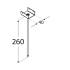 10 Étriers Type T PD 260x40x55x1,5 mm - Acier - Fixation Robuste - D-Work