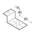 20 Connecteurs Type Z LZ1 85x40x55x2,5 mm - Acier - Fixation Solide - D-Work