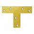 50 Connecteurs Type T 70x50x16x2 mm - Acier - Fixation Solide - D-Work