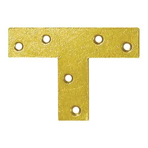 50 Connecteurs Type T 70x50x16x2 mm - Acier - Fixation Solide - D-Work