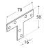 50 Connecteurs Type T Kt1 - 70X50X16X2.0 mm - D-Work