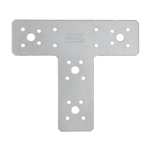 10 Connecteurs Type T KT 160 160x140x45x2,5 mm - Acier - Fixation Solide - D-Work