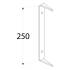 10 Connecteurs de Serrage 250x5 mm - Acier - Fixation Fiable - D-Work