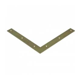 10 Plaques d’Angle NA3 250x250x30x3 mm - Acier - Fixation Solide - D-Work