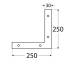 10 Plaques d’Angle NA3 250x250x30x3 mm - Acier - Fixation Solide - D-Work