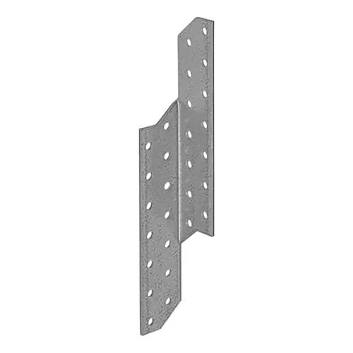 20 Connecteurs de Chevron Gauche 32x210x2 mm - Acier - Fixation Robuste - D-Work