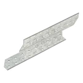 20 Connecteurs de Chevron Droit 32x250x2 mm - Acier - Fixation Robuste - D-Work