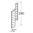 20 Connecteurs De Chevron Gauche Lk7 - 32X290X2.0 mm - D-Work