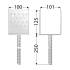 4 Pieds De Poteau Classiques Pss 100 - 101X125X100X4.0 mm Galvanisé À Chaud - D-Work
