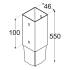 20 Pieds De Poteau À Enfoncer Psg 45/550 Support - 46X550X1.5 mm - D-Work