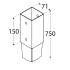 20 Poteaux à Enfoncer PSG 71x750x1,8 mm - Support Acier - Fixation Robuste - D-Work