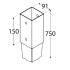 16 Pieds De Poteau À Enfoncer Psg 90/750 Support - 91X750X2 mm - D-Work