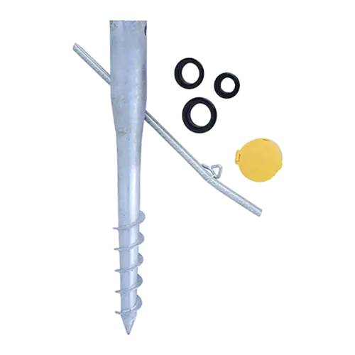 6 Poteaux à Visser 60x550x1,7 mm - Support Métallique Robuste - D-Work