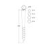 6 Pieds De Poteau À Visser Pwo 60/550 Support - 60X550X1.7 mm - D-Work