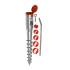 6 Pieds De Poteau À Visser Pwo 68/550 Support - 68X550X1.8 mm - D-Work