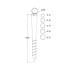 6 Pieds De Poteau À Visser Pwo 68/550 Support - 68X550X1.8 mm - D-Work