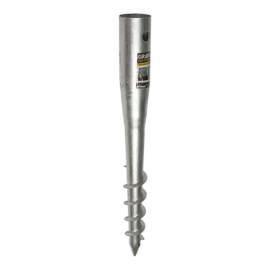 Support de Poteau à Visser 60x550x1,7 mm - Acier - Fixation Robuste - D-Work