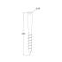 Support de Poteau à Visser 68x800x1,8 mm - Acier - Fixation Robuste - D-Work