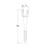6 Poteaux à Visser PWU 70x685x1,8 mm - Support Acier - Fixation Robuste - D-Work