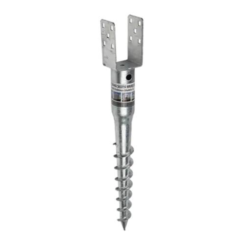 6 Pieds De Poteau À Visser Pwu 80/685 Support - 80X685X1.8 mm - D-Work