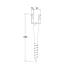 6 Pieds De Poteau À Visser Pwu 90/685 Support - 90X685X1.8 mm - D-Work