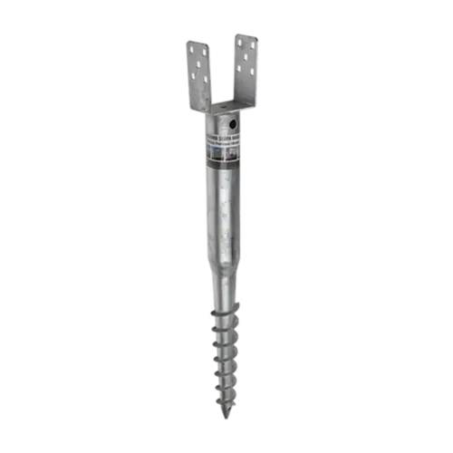 6 Pcs De Poteau à Visser PWU 120x865x1,8 mm - Support Acier - Fixation Robuste - D-Work