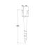 6 Pieds De Poteau À Visser Pwu 120/865 Support - 120X865X1.8 mm - D-Work