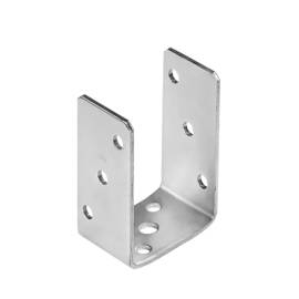 10 Pcs De Poteau PSO 70 Base 71x120x60x4 mm - Acier - Fixation Robuste - D-Work