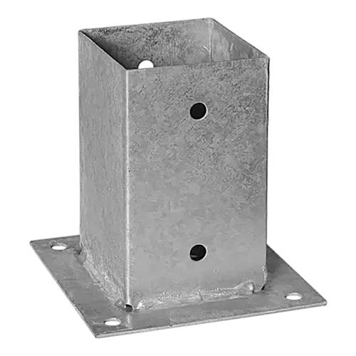 10 Pieds De Poteau PSP 90 91x150x150x1,8 mm - Acier - Fixation Robuste - D-Work
