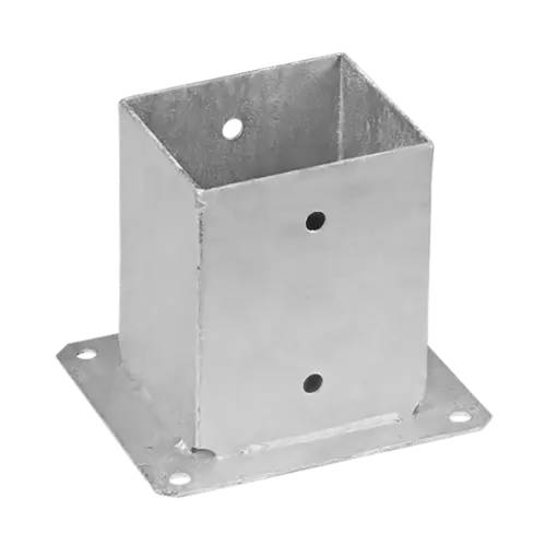 10 Pcs De Poteau À Boulonner PSP 100 101x150x150x2,0 mm - Acier - Fixation Robuste - D-Work