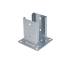 Support De Poteau PSPD 91x150x2 Mm - Acier Galvanisé À Chaud - Résistant Et Durable - D-Work