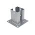 Support De Poteau Pspd 100 - 101X150X2.5 mm Galvanisé À Chaud - D-Work