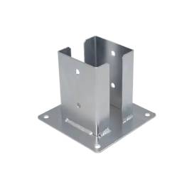 Support De Poteau Pspd 100 - 101X150X2.5 mm Galvanisé À Chaud - D-Work