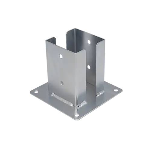 Support de Poteau PSPD 101x150x2,5 mm - Acier Galvanisé à Chaud - Fixation Robuste - D-Work