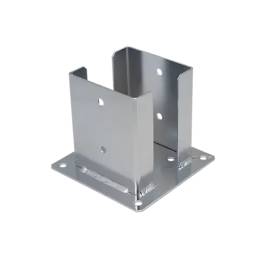 Support de Poteau PSPD 121x150x2,5 mm - Galvanisé à Chaud - Fixation Robuste - D-Work