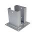 Support de Poteau PSPD 141x200x3 mm - Galvanisé à Chaud - Résistant et Durable - D-Work