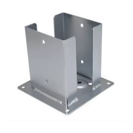 Support De Poteau Pspd 150 - 151X200X3.0 mm Galvanisé À Chaud - D-Work