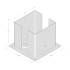 Support de Poteau PSPD 201x200x3 mm - Galvanisé à Chaud - Résistant et Durable - D-Work