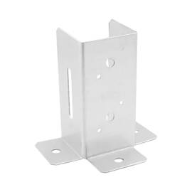 10 Pieds De Poteau À Boulonner Psp 70 Dx Pied - 71X154X2 mm Ouvert (Acier Zingué) - D-Work