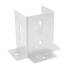 10 Pieds De Poteau À Boulonner Psp 100 Dx Pied - 101X154X2 mm Ouvert (Acier Zingué) - D-Work
