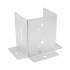 10 Pcs De Poteau À Boulonner PSP 120 DX Pied 121x154x2 mm - Acier Zingué - Fixation Robuste - D-Work