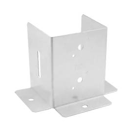 10 Pieds De Poteau À Boulonner Psp 120 Dx Pied - 121X154X2 mm Ouvert (Acier Zingué) - D-Work