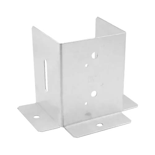 10 Pcs De Poteau À Boulonner PSP 120 DX Pied 121x154x2 mm - Acier Zingué - Fixation Robuste - D-Work