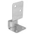 6 Supports De Poteau PSK 70x70x142x3 mm - Acier - Fixation Robuste - D-Work