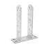 8 Poteaux Type TT PST 70 71x200x50x5 mm - Acier - Fixation Robuste - D-Work
