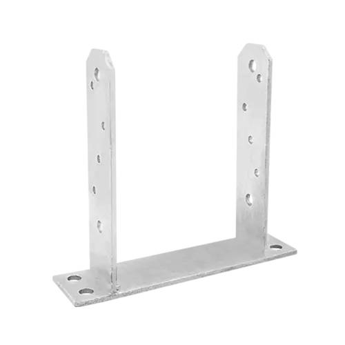 8 Pieds de Poteau Type TT PST 150 150x200x50x5 mm - Acier - Fixation Robuste - D-Work