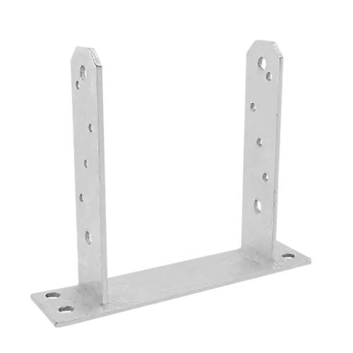 8 Pieds De Poteau Type TT PST 160 160x200x50x5 mm - Acier - Fixation Robuste - D-Work