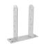 8 Poteaux Type TT PST 100 101x200x50x5 mm - Acier - Fixation Robuste - D-Work