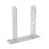 8 Pcs De Poteau Type TT PST 121x200x50x5 mm - Acier - Fixation Robuste - D-Work