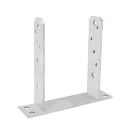 8 Pieds De Poteau Type TT PST 141x200x50x5 mm - Acier - Fixation Robuste - D-Work
